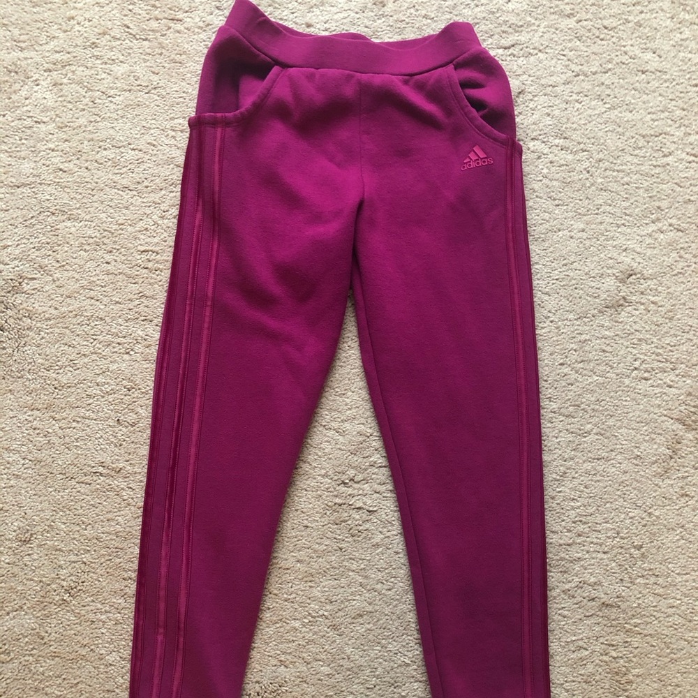 Girls Adidas jogger style pants size 10/12